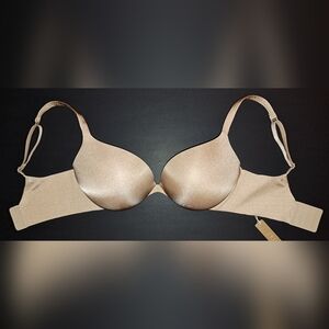 NWT SKIMS Ultimate Padded Plunge Pushup Push Up Teardrop bra Nude Clay 32DD